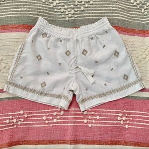J.McLaughlin Embroidered Linen Shorts
